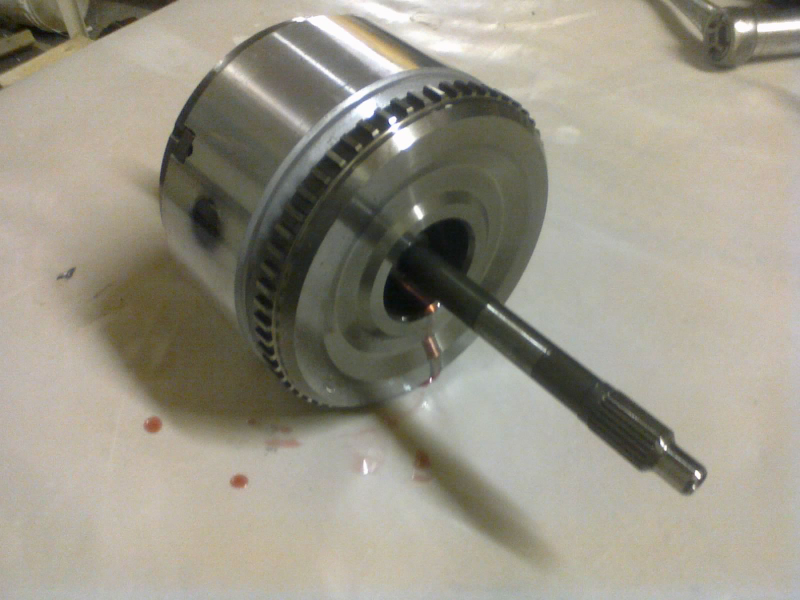 Input drum (THREE sets of clutches inside this thing)